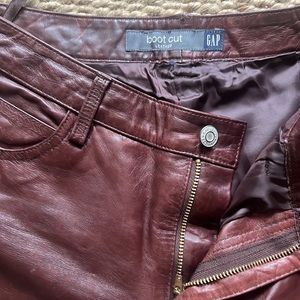Vintage Gap Leather Bootcut Pants